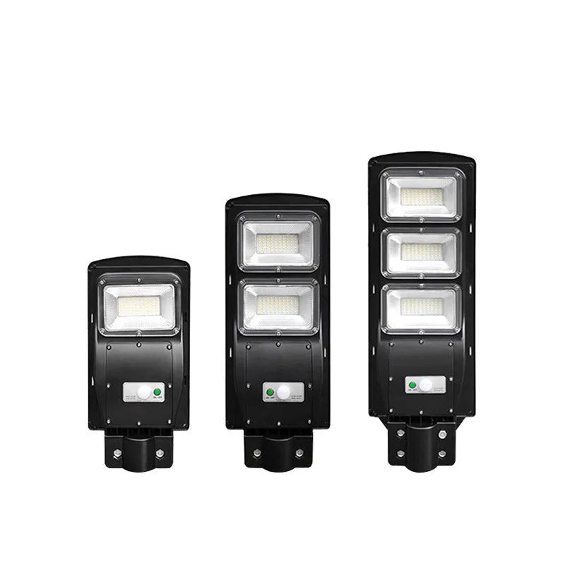 Integrated solar street light unit with solar panel and 60W LED lighting for outdoor household use