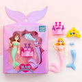 Flower Fairy eraser suit box containing 12 character-themed TPR rubber erasers for stationery modification