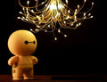 LED firework string light with copper wire, 20 cm size, multicolour and warm white options