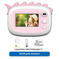 Children's SLR double lens camera toy in pink colour with compact handheld design