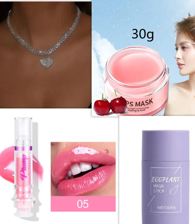 Boxed lip mask product for moisturising and nourishing dry lips, 20-30g net content