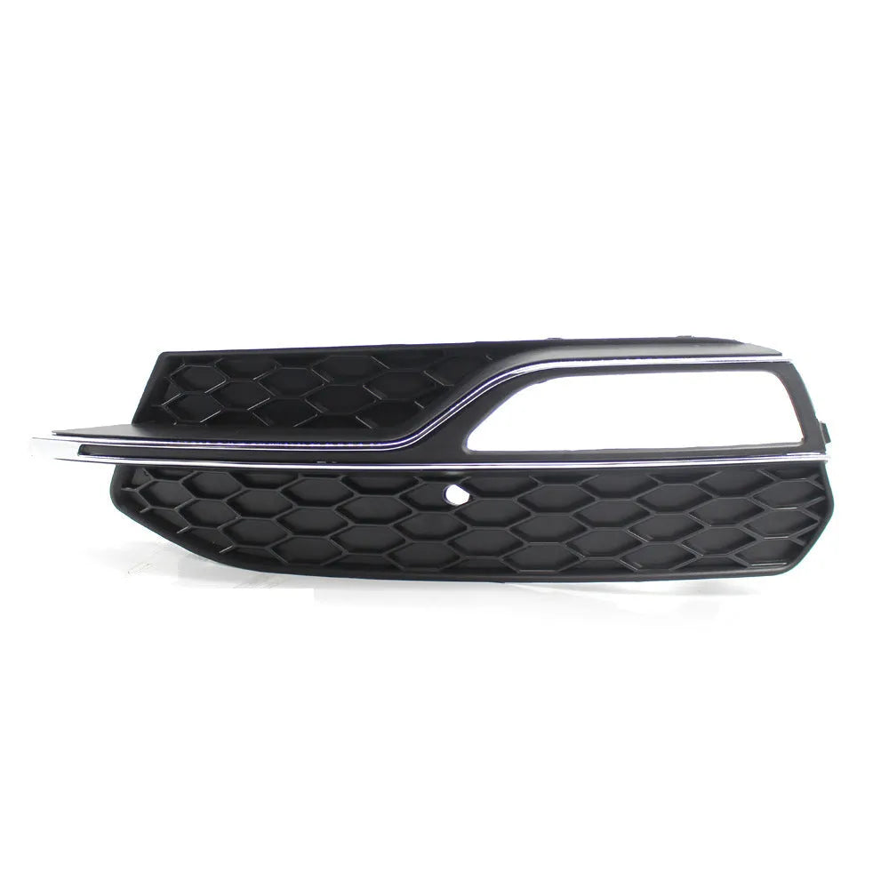 Black ABS fog lamp grille for Audi A3 S3 front bumper, 2013-2016 model years
