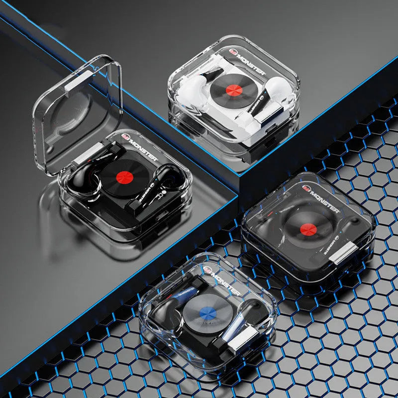 Wireless Bluetooth headset with private mould earplugs in four colour options