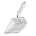Instantaneous filter cat litter scoop with large metal shovel head and PVC handle for pet cleaning