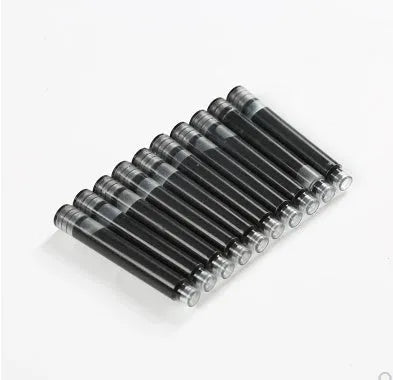 Pack of 10 small steel fountain pen ink sacs for repair and restoration.