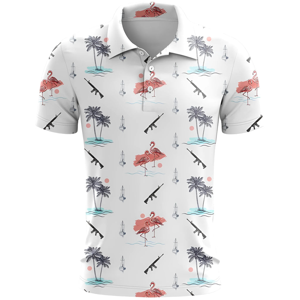 3D printed pattern on a loose-fit short sleeve sports top made from thin bird eye cloth fabric.