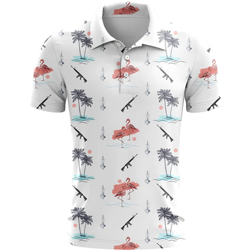 3D printed pattern on a loose-fit short sleeve sports top made from thin bird eye cloth fabric.