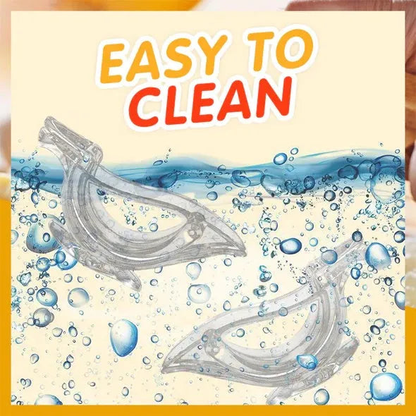 Clear acrylic bird-shaped manual lemon juicer kitchen gadget on countertop