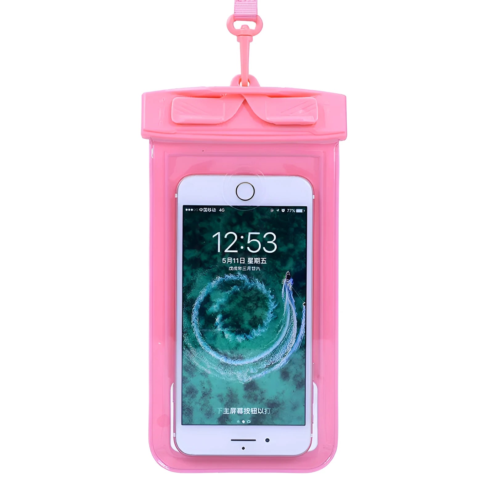 PVC waterproof mobile phone bag for outdoor activities available in multiple colours