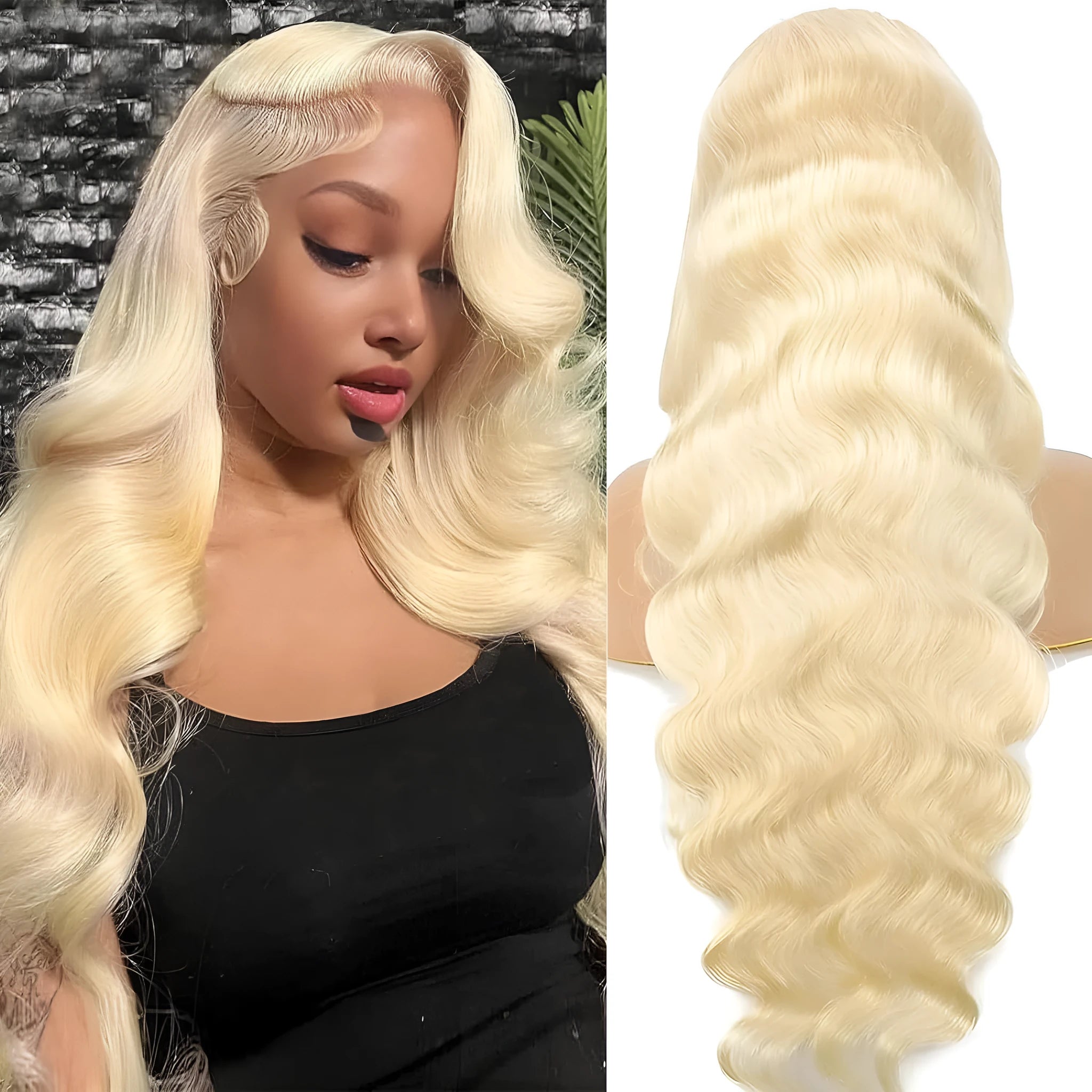 Women's synthetic front lace curly wig in colour M1 539 613.
