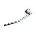 22mm hexagonal oxygen sensor removal tool with bright chrome finish measuring 270mm long