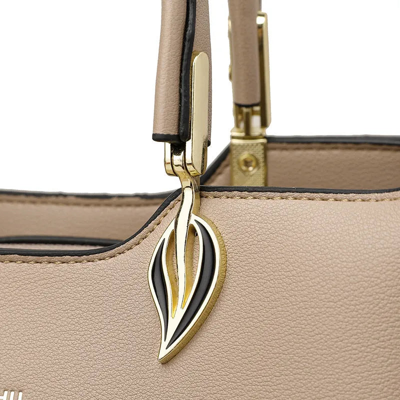 Women's multi-layer shoulder messenger bag in PU leather available in eight different colours