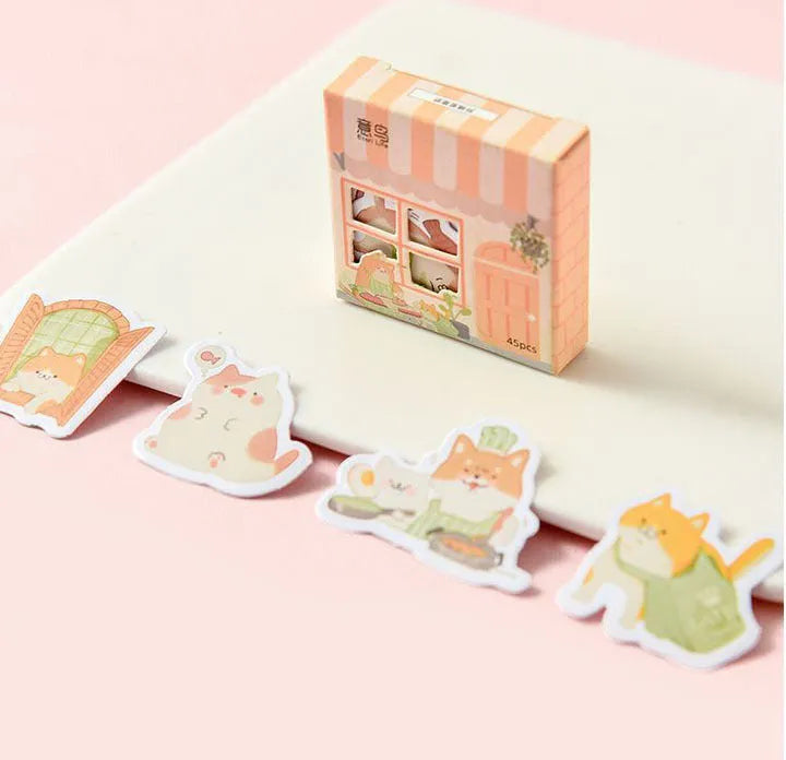 Penguin account stickers in varying widths from 20mm to 50mm with cute decorative designs
