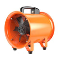 8-inch titanium steel axial flow industrial fan with 5-metre duct for workshop ventilation