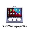 Volkswagen Fox centre console Android smart system with 9-inch touchscreen and manual air conditioner controls