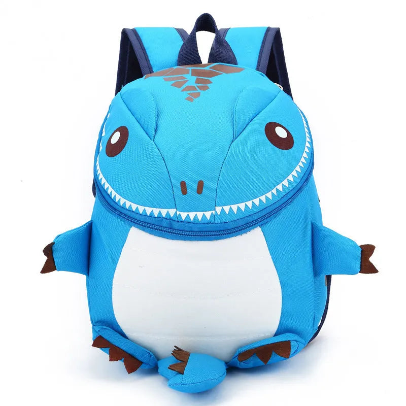 3D animal backpack for preschool children in cartoon cute style with burden reduction design