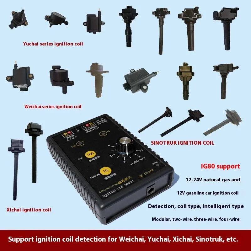 IG80 automobile ignition coil detector for petrol and natural gas engine diagnostics