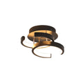 LED corridor aisle light in black double semicircle design for commercial lighting