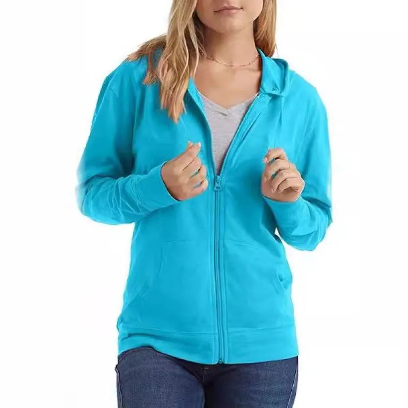Loose fit polyester sports pullover hoodie in solid colours with long sleeves
