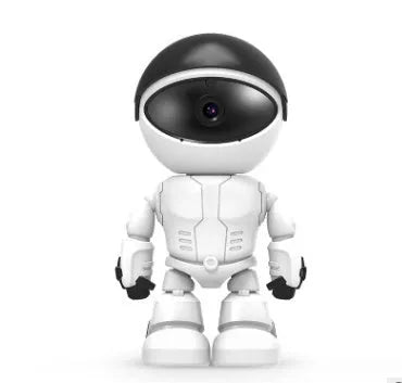 1080p indoor WiFi IP camera robot style white with pan tilt night vision and UK plug