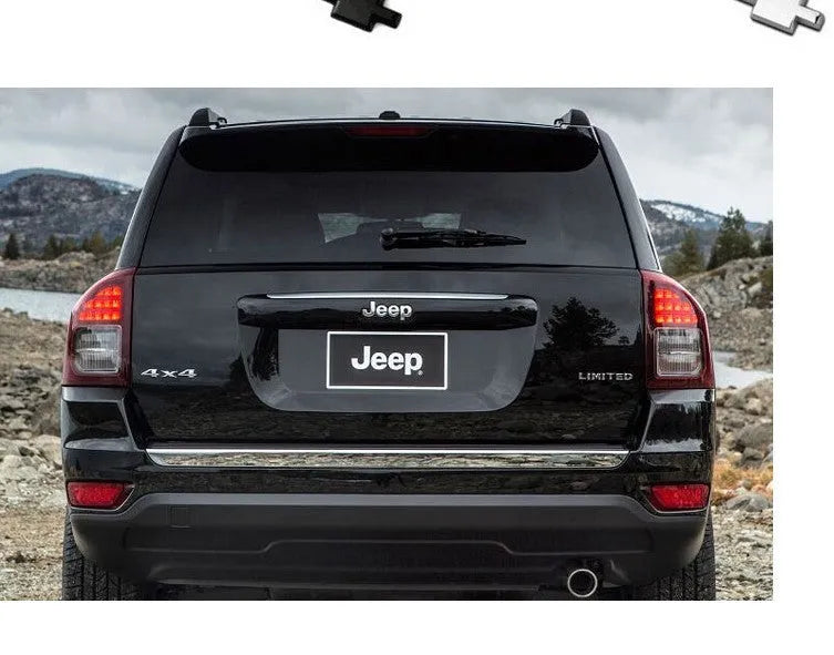 Metal 3D rear car badge sticker for 4x4 off-road vehicles in black finish, 9cm by 3.5cm