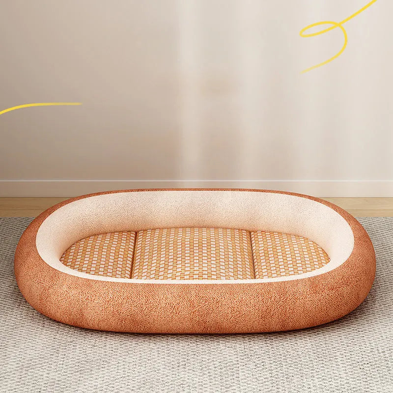 Removable washable pet nest bed for dogs and cats in various colours and sizes.