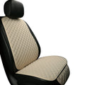 Linen car seat cushion showing colour options including warm cream, coffee and Lafite red variations