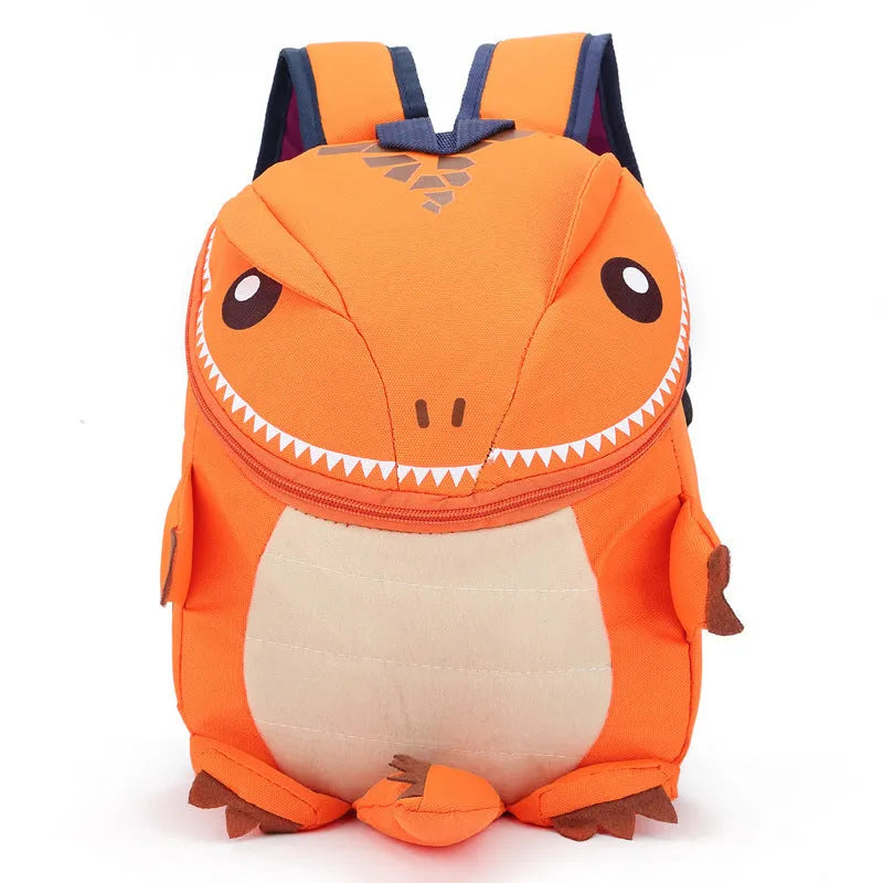 3D animal backpack for preschool children in cartoon cute style with burden reduction design