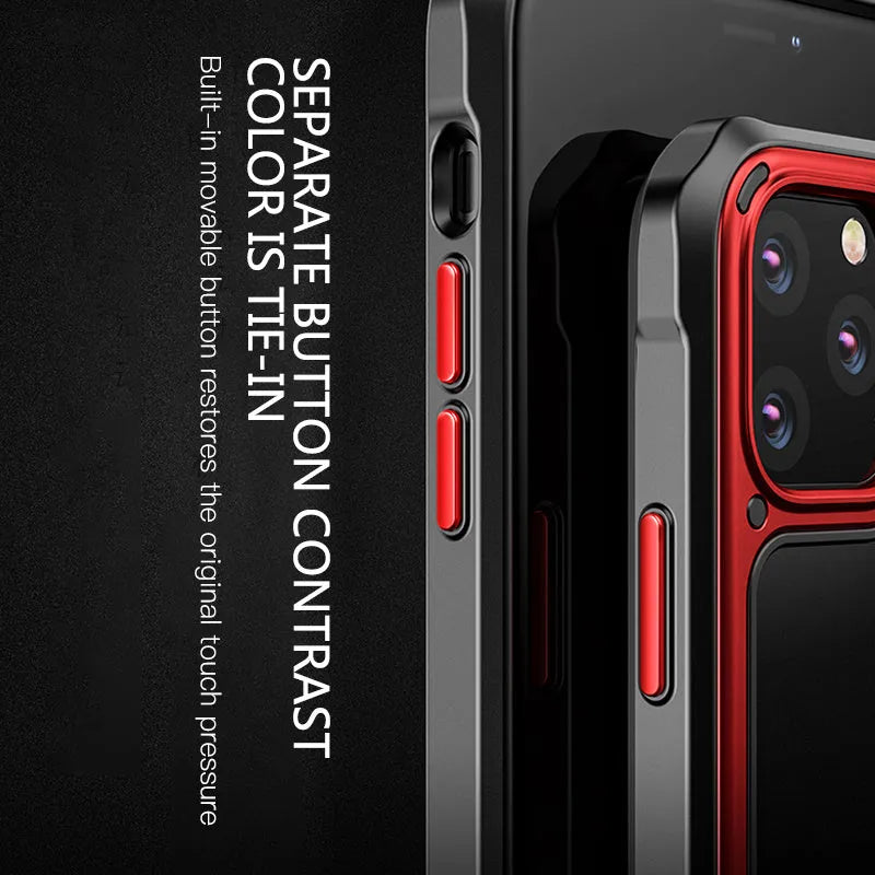 Transparent iPhone 11 case in six colour options showing TPU and PU construction