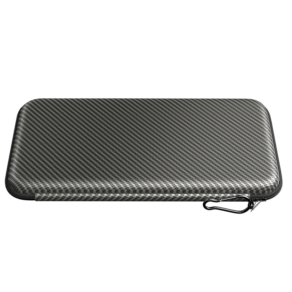 Silver grey golf double glove storage bag with two internal brackets and included storage box
