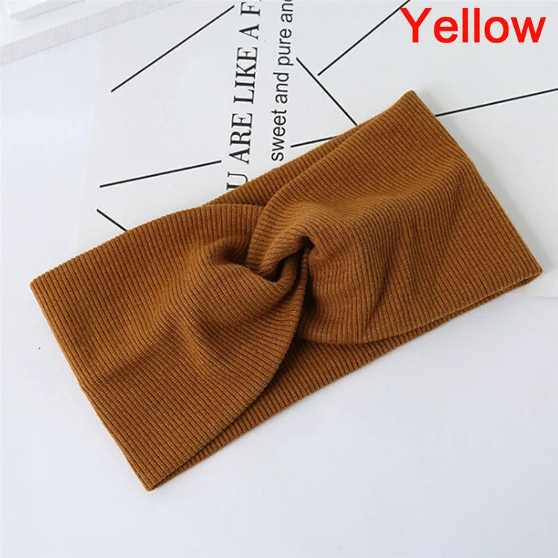 Girl fashion headband cloth flower hair accessory for children multiple colours