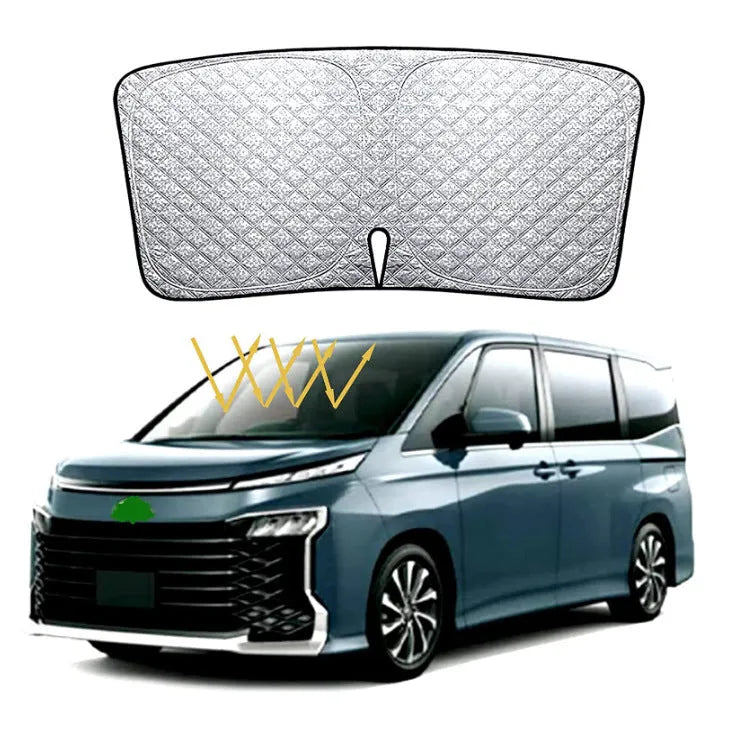 Silver tape windshield sunshade for Toyota NOAH XOVY 90 series car