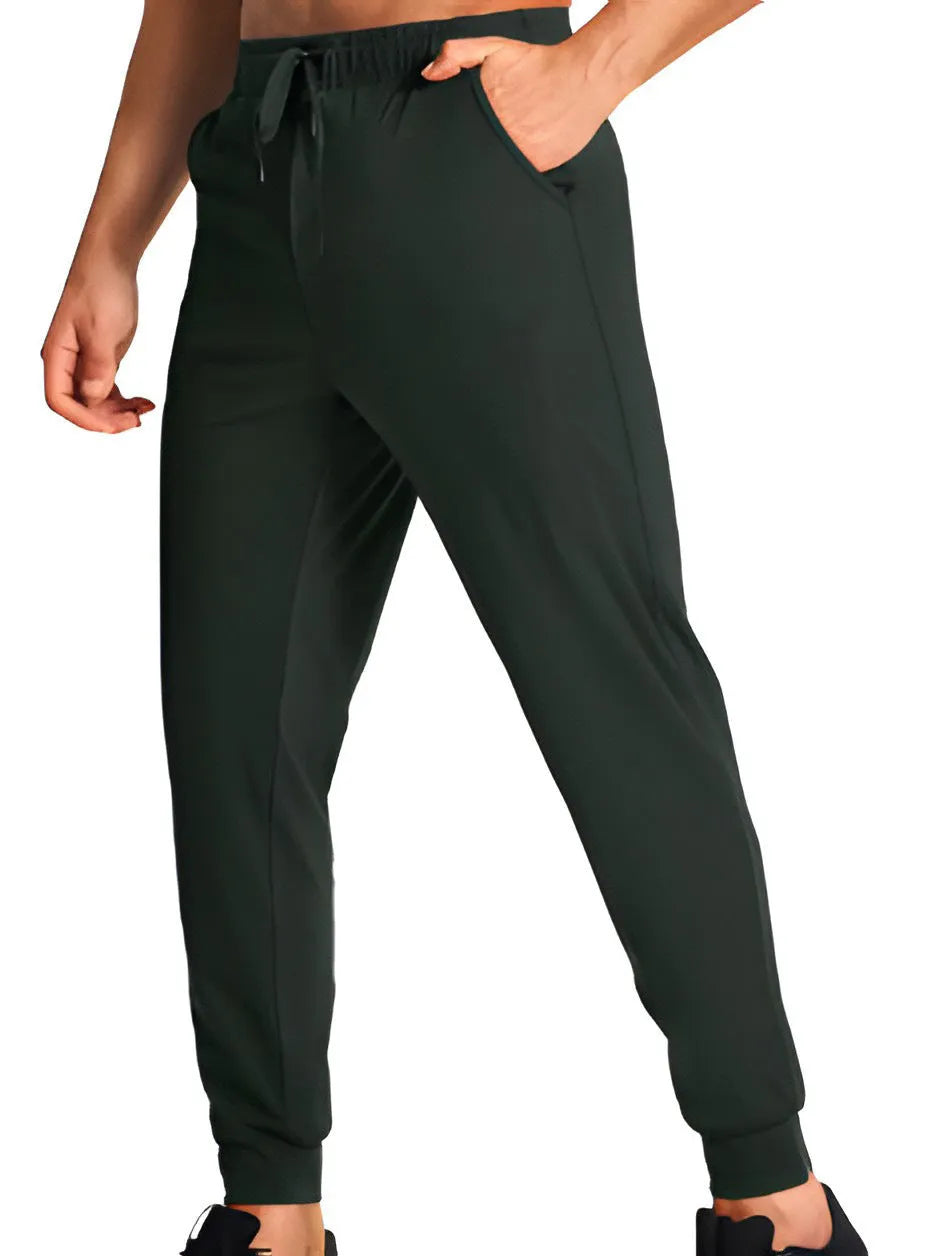 Men's loose fit casual trousers in polyester available in multiple colours and sizes