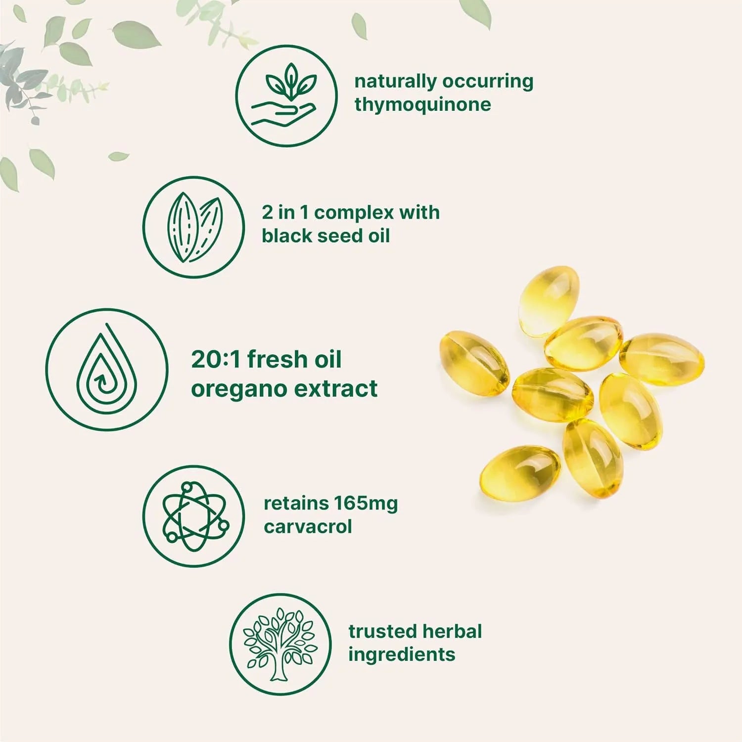 Pack of Butter Black Seed Oil Soft Capsules, a dietary supplement for adults.