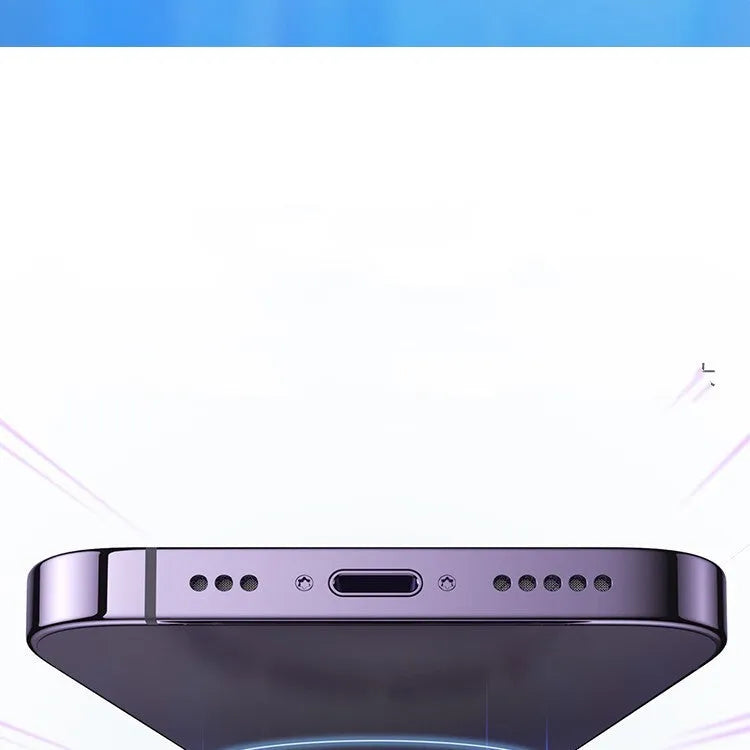 Small black portable magnetic bracket power bank with 10000mAh capacity on a table.