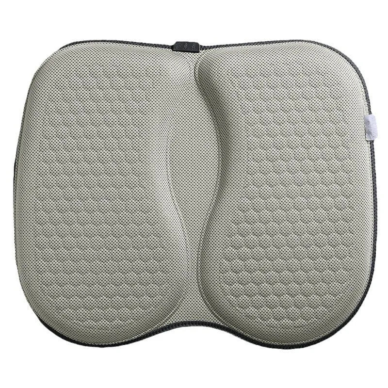 Honeycomb patterned gel car seat cushion in one of six colour options, showing 40x35 cm dimensions.
