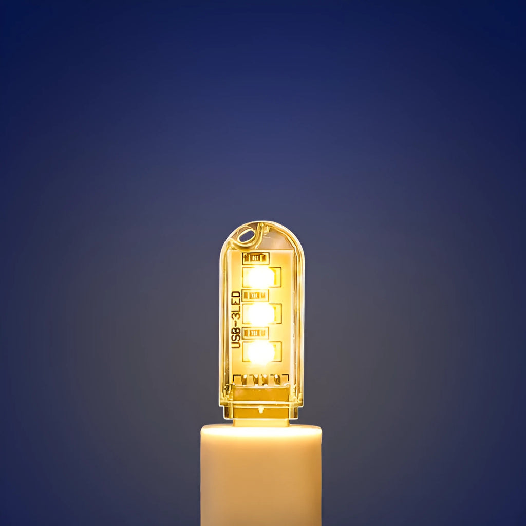 USB-powered LED baby night light with PC housing in 6cm compact size for nursery rooms