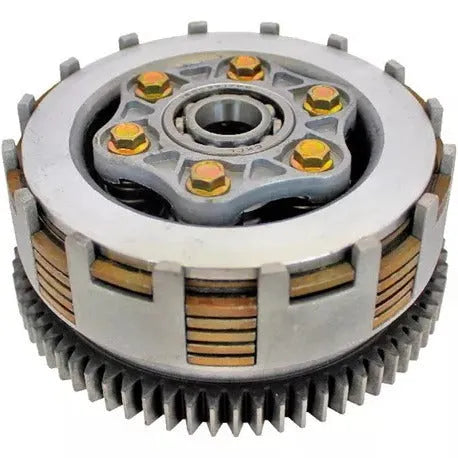 DM200 aluminium motorcycle clutch assembly for gear engagement and power transmission