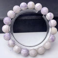 Purple turquoise women's bracelet with adjustable closure showing natural gemstone beads
