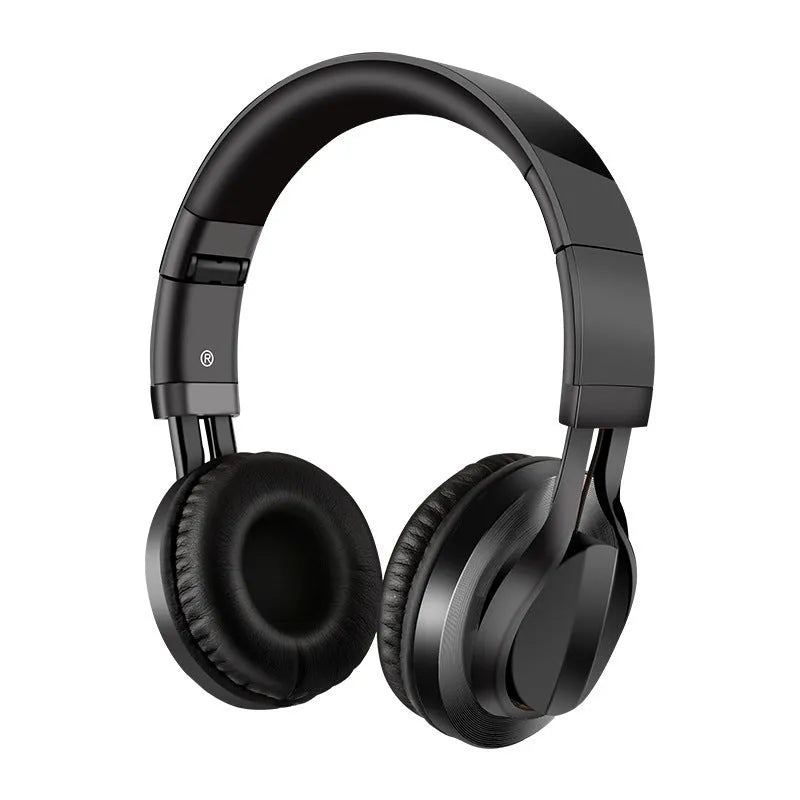 Wired over-ear headphones with microphone in black, black gold, or black red colours