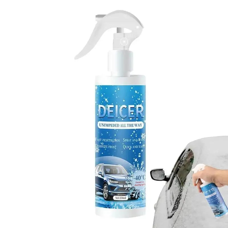 250ml bottle of car windshield deicing agent for snow and ice removal