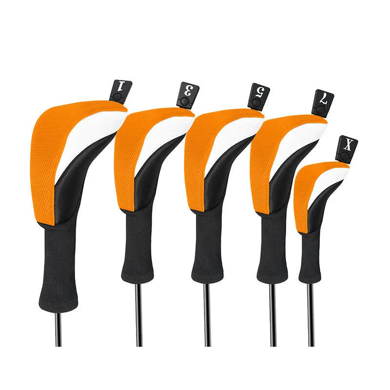 Golf protective case in orange colour for club storage and travel