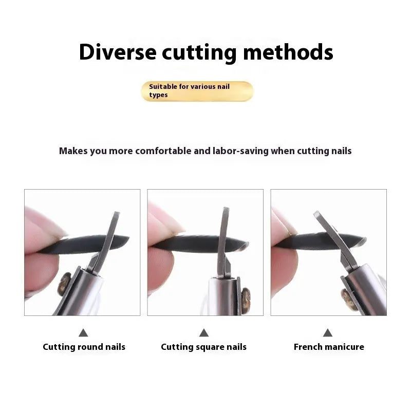 Titanium French U-shaped nail art scissors with stainless steel blades in three colour options