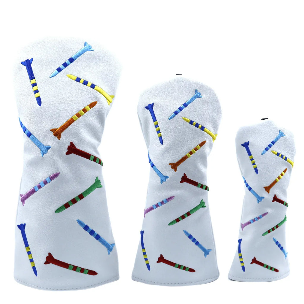 Black and white PU wooden pole sets in large, medium, and small sizes for golf and fitness.