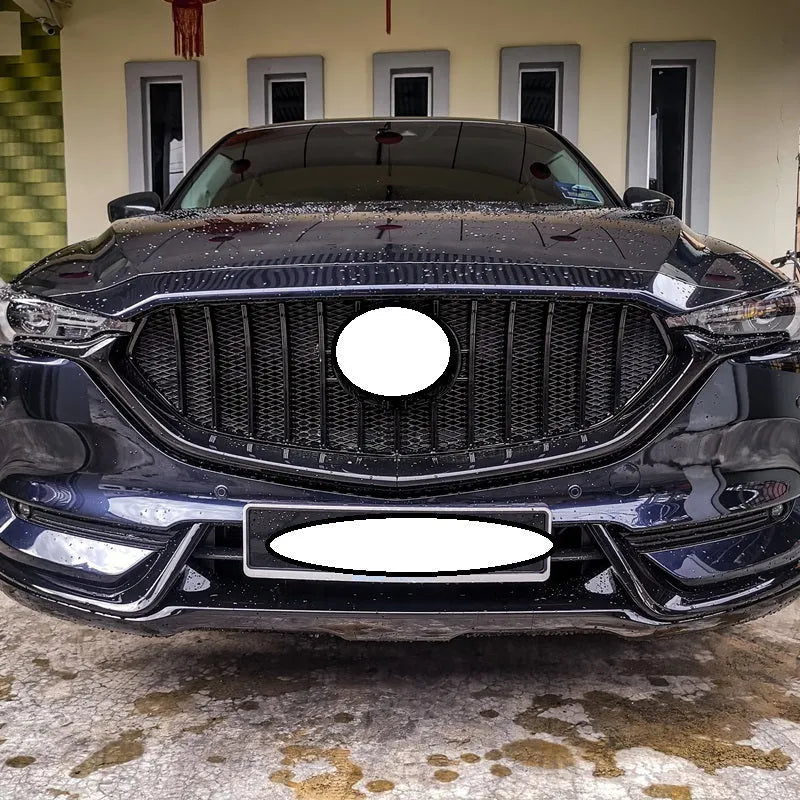 Modified medium mesh front grille for Mazda CX5 second generation in GT style.