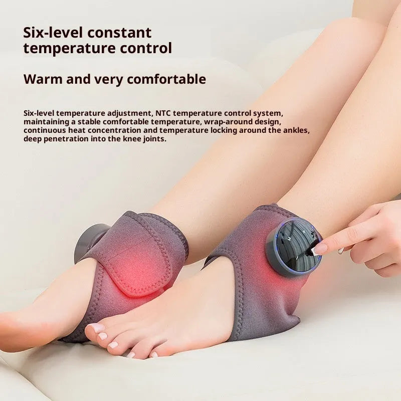 Multifunctional electric heating wrist ankle massager with USB power and vibration in light luxury style