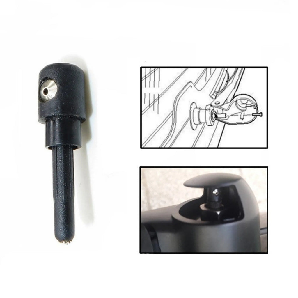 Black plastic rear wiper cover nozzle for Volkswagen Tiguan and Golf models
