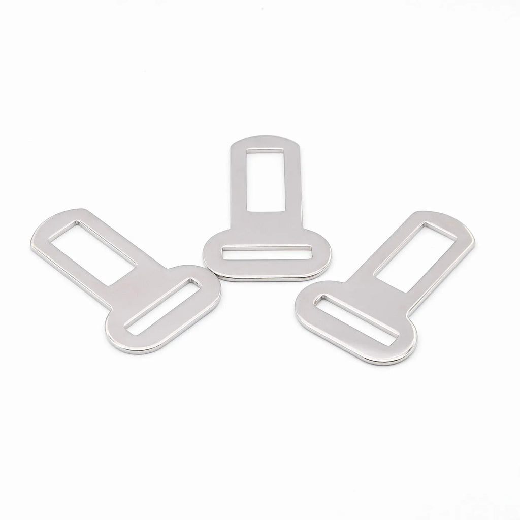 26mm silver metal pet safety belt buckle for dog leash and car restraint