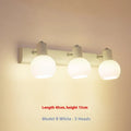 American style LED wall lamp for bathroom mirror in black finish