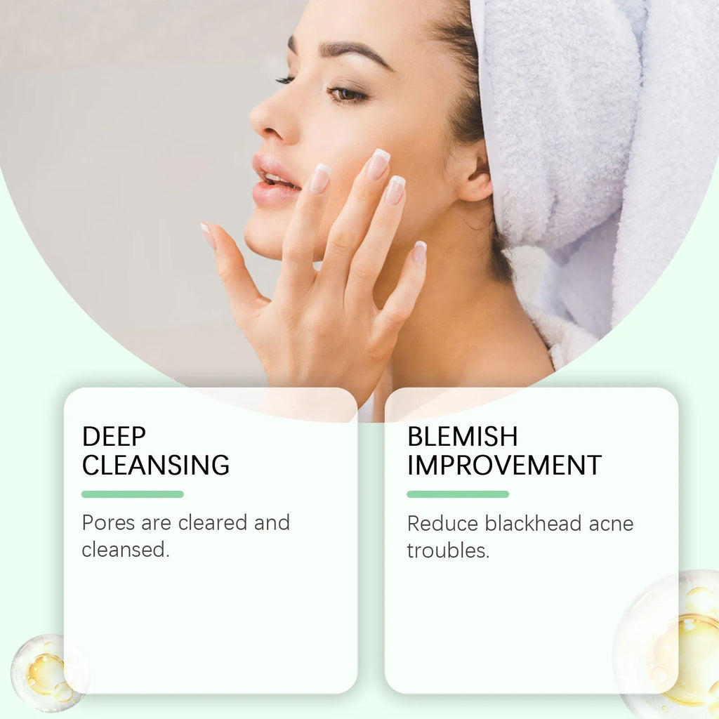 55g tube of bentonite clay pore cleaning mud mask with moxa leaf extract for acne treatment